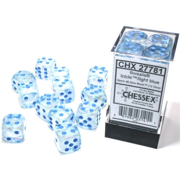 27781 - Borealis Icicle/Light blue - 12 d6
