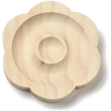 DanLingJewelry 6 Stück Blumenform Perlenbrett Holz