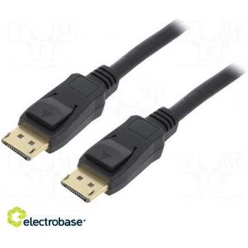 Cable; DisplayPort 1.4,HDCP 2.2; DisplayPort plug,