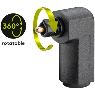 Toslink digital/audio adapter 90° - Toslink male >