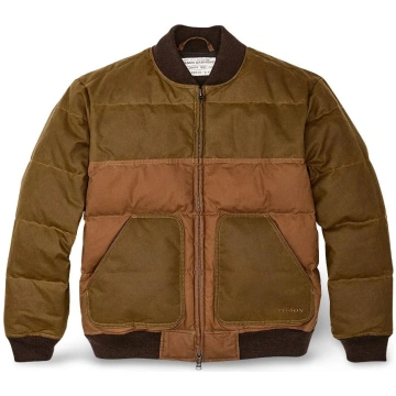 Bomber uomo Down Jacket Dark Tan - L
