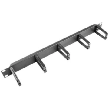 Lanberg 19 cable management panel with 5 plastic h
