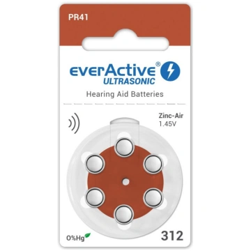 EverActive Hearing Aid Battery PR41 6 pcs. ( ULTRA
