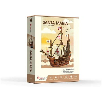 CUBICFUN 3D puzle Kuģis Santa Maria CUBIC FUN