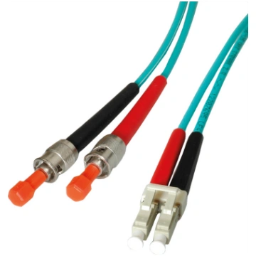 Leoni LWL-Kabel duplex 50/125µm OM3, Suhner LC/ST,