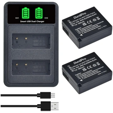 DuraPro DMW-BLE9 DMW-BLG10 akumulatora un LED USB 