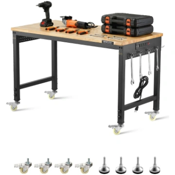 VEVOR VEVOR 1219 mm Adjustable Workbench, 907 kg L