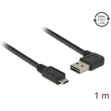 Delock Cable EASY-USB 2.0 Type-A male angled left 