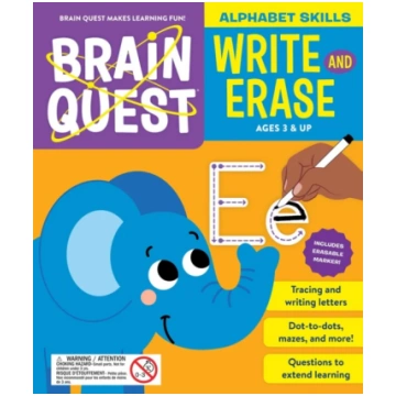Brain Quest Write and Erase: Alphabet Skills Publi
