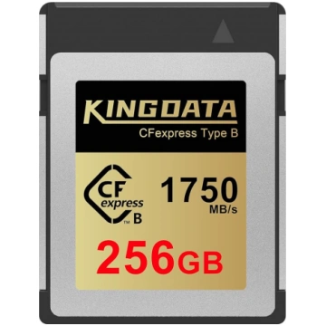 CFexpress B tipa 256 GB, līdz 1750 MB/s nolasīšana