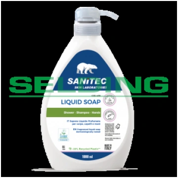 Ekoloģiskās šķidrās ziepes Sanitec GREEN POWER Liq