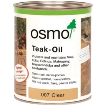 Osmo 007 Eļļa terasēm 0.375L Tīkkoks-bezkrāsaina