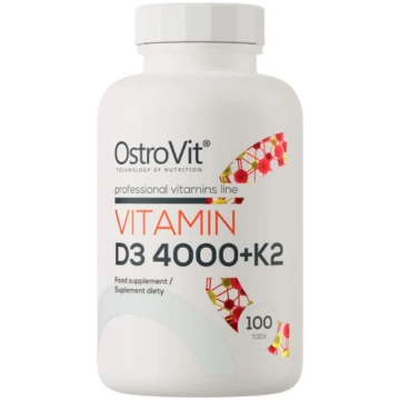 OstroVit Vitamīns D3 4000 + K2 - 100 tabletes