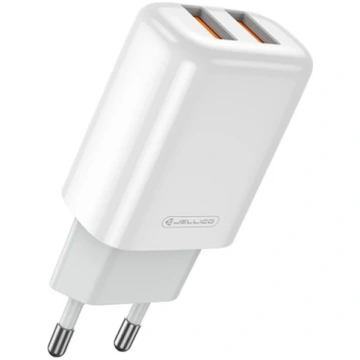 Ātrās uzlādes adapteris 2xUSB, 12 W, 2.4A JELLICO