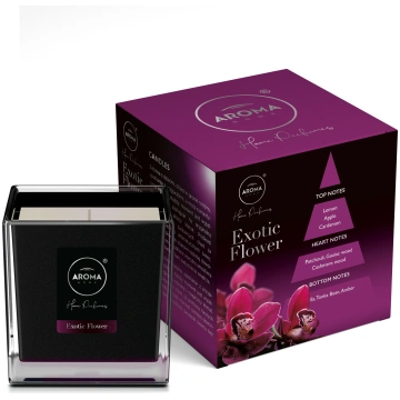 Svece, aromātiskā Aroma Black Series Exotic Flower