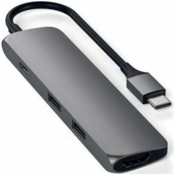 HUB USB Satechi 4-in-1 USB-C Slim Multiport 4K - a