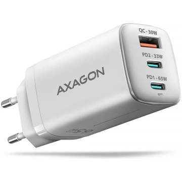 Axagon Acu-dpq65w gan 65w tīkla lādētājs, 3x ports