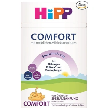 HiPP Comfort Special Nutrition (4 x 600 g), no dzi