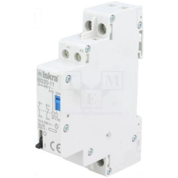 Relay: installation | bistable,impulse | NC + NO |