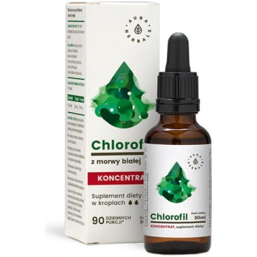 AURA HERBALS baltā zīdkoka hlorofila pilieni (30 m