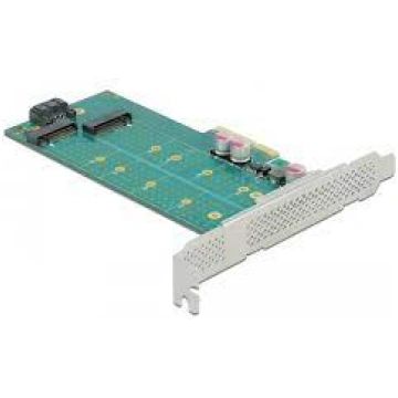 DeLOCK PCI Express x8 card to 2 x internal NVMe M.
