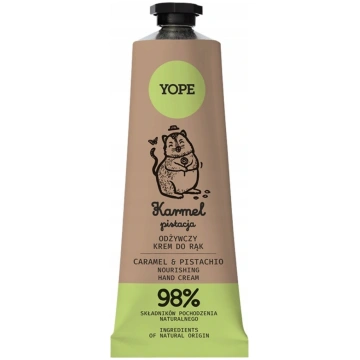 YOPE_Natural Barojošs roku krēms Karamele un pistā