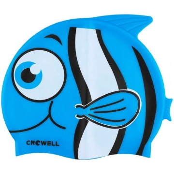 Crowell Nemo-Jr-blue silicone swimming cap NEMO-JR