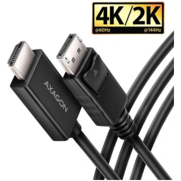 Axagon video kabeļa adapteris RVD-HI20C2 1.8m, 4K/