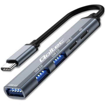 Qoltec 53790 Hub Adapter USB-C 3.1 5in1 USB-C PD U