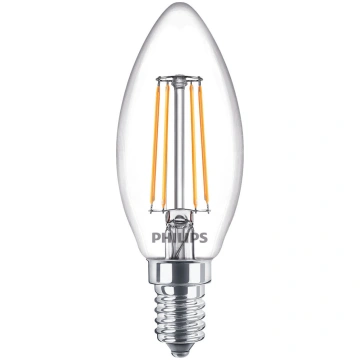 Spuldze Philips LED, B35, 2700 °K, E14, 4.3 W, 470