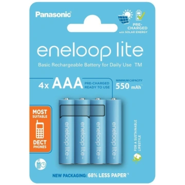 Panasonic Eneloop lite Micro 550mAh AAA Ni-MH BK-4
