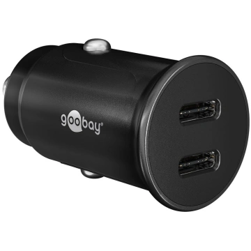 Goobay Dual-USB-C PD Auto Fast Charger (Power Deli
