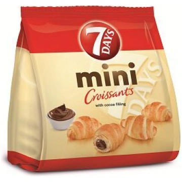 7DAYS kruasāni MINI ar kakao pildījumu 185g