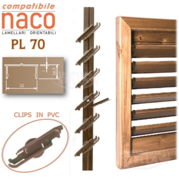 Comando orientabile a 7 lamelle compatibile Naco p