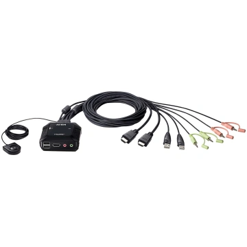 ATEN CS22H - KVM / audio / USB switch - 2 ports CS