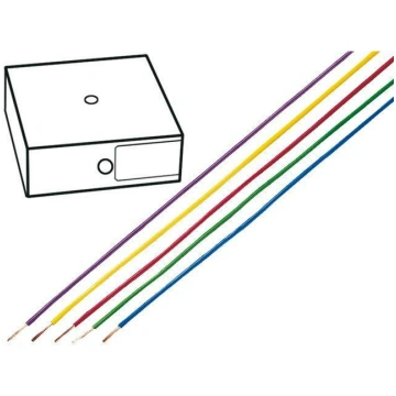 Wire; H07V-K; stranded; Cu; 10mm2; PVC; red; 450V,
