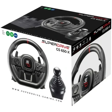 Spēļu stūre Subsonic Superdrive GS 650-X, melna kr