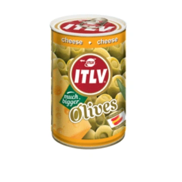 Zaļās olīvas ITLV ar sieru 300g
