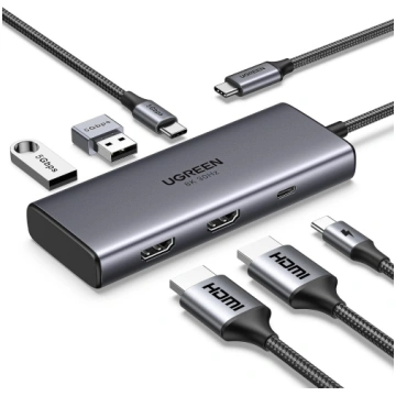 DOKSTACIJA Ugreen Revodok 206 USB Type-C 5000 Mbit