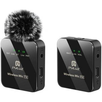 Wireless Lavalier Microphone PULUZ 1 TX + 1 RX PU3