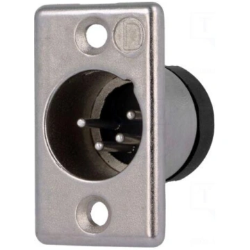 Socket | XLR | male | PIN: 4 | straight | solderin