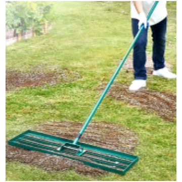Zemes augsnes līdzinātājs platums 122cm metāla kāt