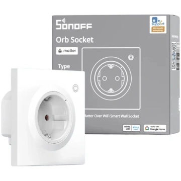 Sonoff Orb Socket Matter viedā sienas kontaktligzd