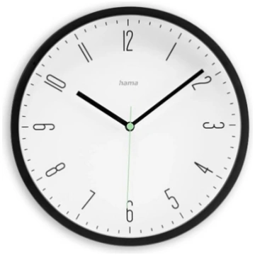 Zegar ścienny Capri 25 cm Czarny 185882 HAMA