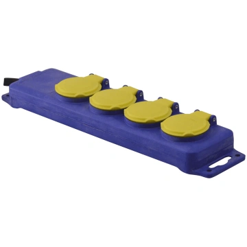 Pagarinātājs, 3G1.5, 1.4 m, IP44, 4 ligzdas