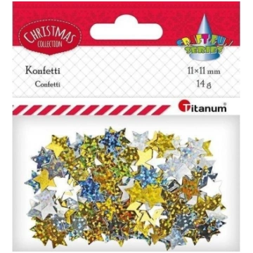 Konfeti "zvaigznes" Titanum, 14g Nav norādīts