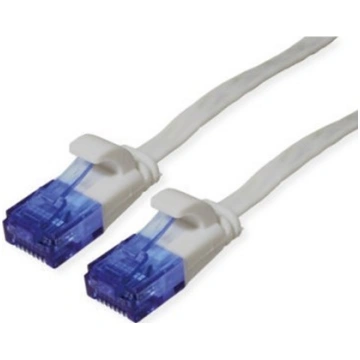 Tīkla kabelis UTP Cat.6A, extra-flat, pelēks, 5m, 