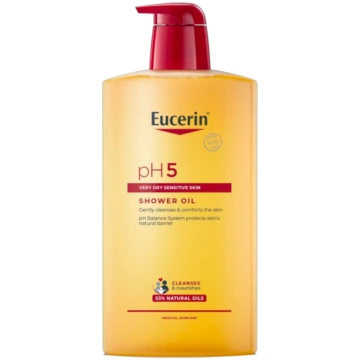 Ķermeņa mazgāšanās eļļa Eucerin pH5, 1000 ml