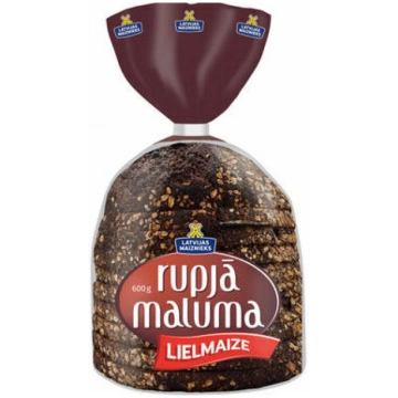 Rupjā maluma maize Lielmaize 600g, Latvijas Maizni