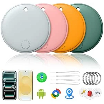 Air Tracker Smart Tags Android & iOS-4 Pack, Dual 